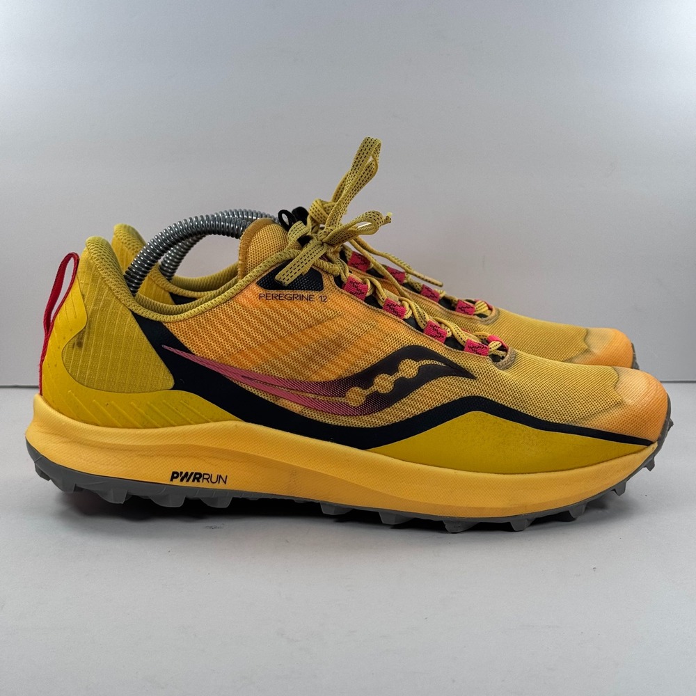 Saucony Peregrine 12 Mens Trail Running Shoes Yellow Orange S20737-16 Size 9.5